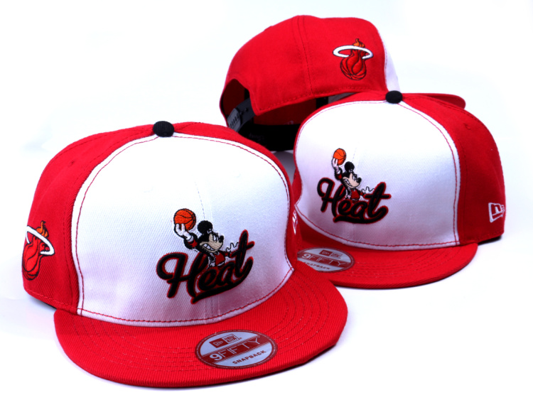 NBA Miami Heat NE Snapback Hat #109